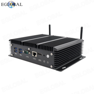 Eglobal công nghiệp không quạt nhôm máy tính mini 2955U 6 lans tường lửa Router pfsense 2 * RS232 4 * USB3.0 cho 4G/3G AES-NI mới - Product Image 6