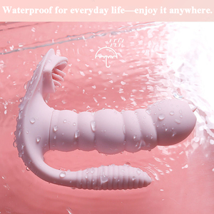 Vibratore Indossabile 3 in 1 con Plug Anale, Stimolatore Clitorideo in Silicone per Donne - Product Image 6