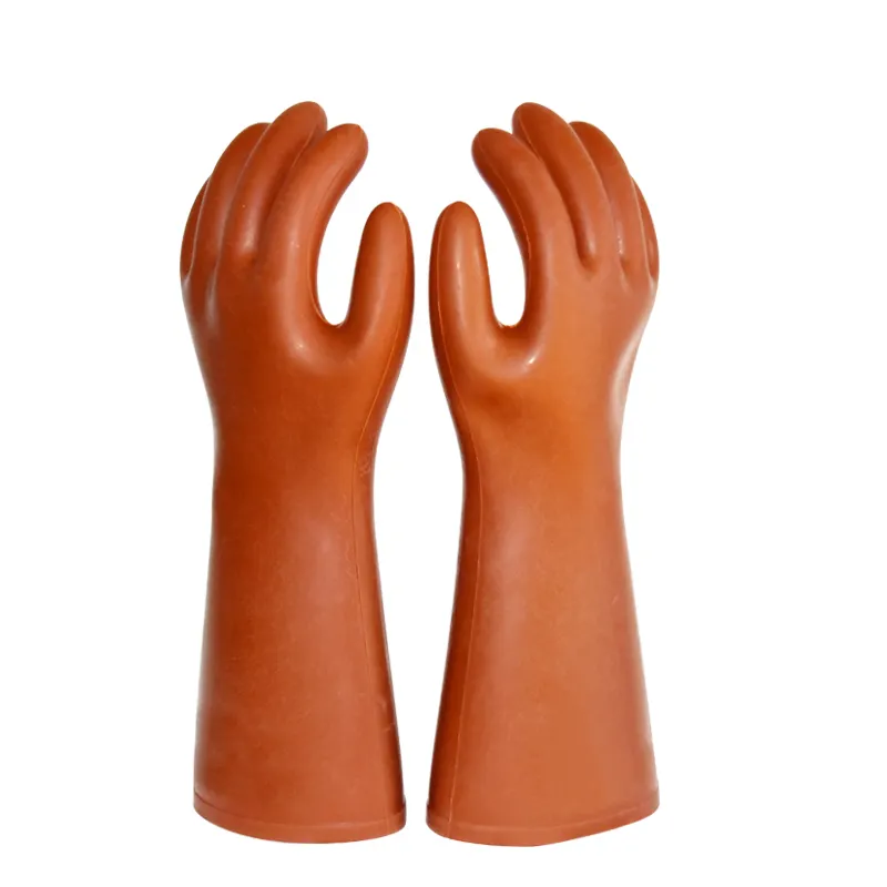 35KV Insulated Rubber Gloves High Voltage Gloves Safety Gloves For Electric Lineman
