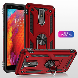 Rotate 360 Degree Ring Stand Magnetic Adsorption Thin Smart Phone Full Protective Case For <strong>LG</strong> <strong>Aristo</strong> <strong>4</strong> plus - Product Image 2