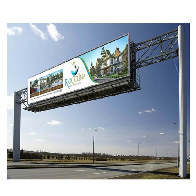 AOWE Digital Advertising Double Sided LED Highway Rode Side Advertising Large Digital LED Billboards