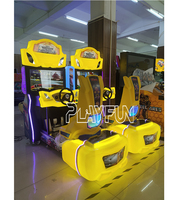 Playfun Jeu vidéo de divertissement intérieur à pièces 32 pouces Lcd Twin Outrun 2 joueurs Simulateur de course d'arcade Machine de jeu de conduite