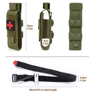 Bolsa Táctica MOLLE para Torniquete, Bolsa de Almacenamiento de Primeros Auxilios Médicos EMT de Nailon para Equipo Táctico de Emergencia y Rescate al Aire Libre - Product Image 4