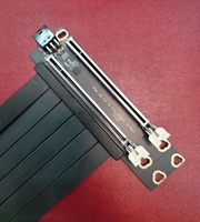 Câble Riser PCIe X16 5.0 vers PCIe X16 5.0 à 2 ports pour GPU, pour le minage et l'informatique IA (largeur de bande 128 Go/s, cuivre plaqué argent)
