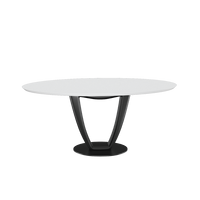 Table à manger en ciment vietnamien de qualité supérieure, mobilier moderne en béton pour intérieur/extérieur, OEM/ODM acceptés, design personnalisé