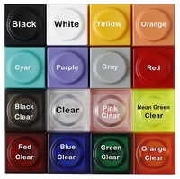 Colored PC Building Block Keycaps 1U Transparent Personalized Blank Mechanical Keyboard Keycaps