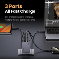 Pengisi Daya UGREEN Nexode Pro 100W GaN USB C Pengisian Cepat QC4.0 3.0 Pengisi Daya Laptop PD Pengisian Cepat untuk iPhone 17 16 15 Pro