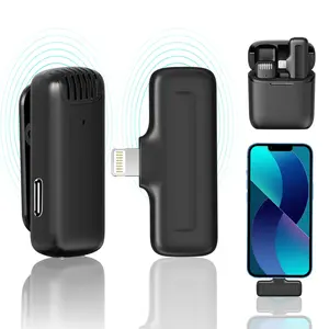 J11 J13 esterno risvolto Clip microfono telefono cellulare IOS per Vlogging sul telefono trasmettitore e ricevitore mini microfone per la registrazione