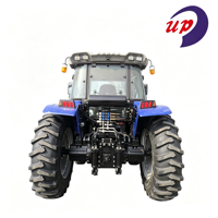 Tractor 4x4 de 200HP con Cabina, Aire Acondicionado, Calefacción, Asiento con Suspensión, 16+8 Velocidades, Doble Embrague, 2 Salidas Hidráulicas, 540/1000 PTO, Bloqueo de Diferencial