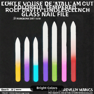 Vente en gros de <span class=keywords><strong>lime</strong></span> à ongles personnalisée à la <span class=keywords><strong>lime</strong></span> trempé double face en verre véritable coloré méné <span class=keywords><strong>lime</strong></span> à ongles en verre cristal - Product Image 3