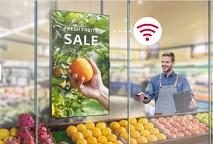 Reproductores de señalización Digital para colgar en el techo, 2500NITs, 3000NITs, 4000NITs, de 55 pulgadas LCD Panel, pantalla publicitaria de ventana de tienda de alto brillo - Product Image 6