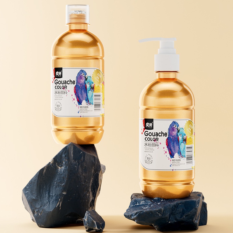 1/8 галлонов гель гуашь краска 24 цвета Высокое качество 500 мл гуашь краска