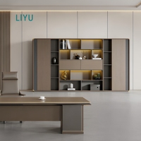 Bureau de direction convertible en forme de L Liyu moderne avec fonction extensible en bois