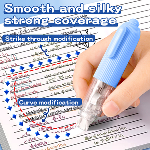 Nuovo nastro di correzione personalizzato della fabbrica con nastro a penna in stile <span class=keywords><strong>Whiteout</strong></span> con punta ruotabile di 360 gradi - Product Image 5