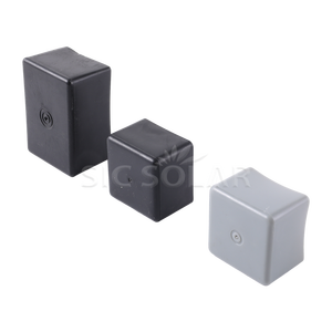Accessoires pour système de support de panneaux solaires : Capuchons de protection en <span class=keywords><strong>plastique</strong></span> <span class=keywords><strong>40x40</strong></span> pour rails PV, embouts pour rails en aluminium - Product Image 3