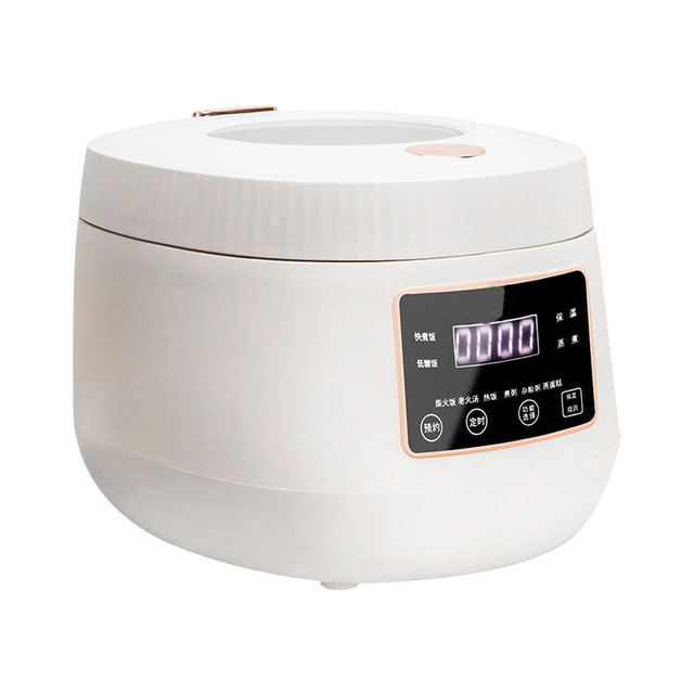 AI Intelligent Voice-controlled 500W Base Plate Heating Rice Cooker Home Use Rice Soup Separation Non-stick Pan No Coating Small