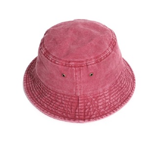 <span class=keywords><strong>Chapeau</strong></span> <span class=keywords><strong>Surfer</strong></span> Bucket Cap pour Femme 100% Coton, Personnalisable, Motif de Luxe, Couleur Unie, Lavage Vintage, Rose Chaud, Bon Marché - Product Image 3