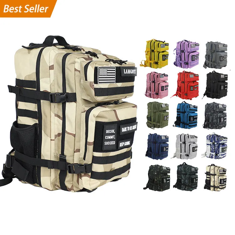 Military Tactical Backpack Custom 900D Oxford Tactical Bag Pack Molle Assault Backpacks Trekking Bag 25L 45L Tactical Backpack