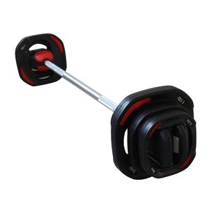 مجموعة أوزان حديدية عالية الجودة ومتينة بوزن 20 كجم على شكل فم التمساح مع مقابض مزدوجة وأوزان قابلة للتعديل - Product Image 1