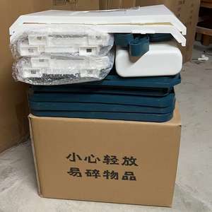 Support de cuvette à double vidange avec couvercle en plastique armoire à combinaison vaisselle bol anti-poussière support de rangement bol de vidange tenir - Product Image 5