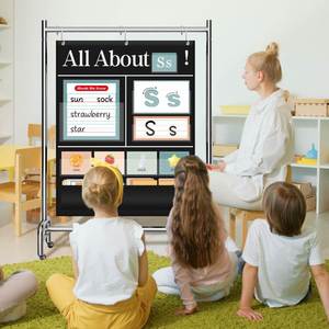 Tabla de bolsillo educativa con el alfabeto, 34x27 pulgadas, poliéster |   Kit de actividades semanales con letras |   Póster de Pared |   Herramientas de Enseñanza para Profesores |   Personalizado - Product Image 3