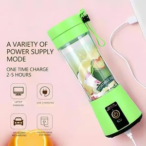 Mini Licuadora Eléctrica Recargable por USB, Vaso Mezclador de Frutas Portátil de Plástico PC de Grado Alimenticio, 4 Cuchillas, 5+ Velocidades, para Uso Doméstico y al Aire Libre - Product Image 3