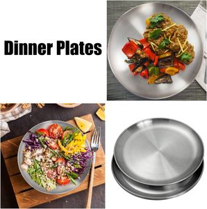 จานโลหะเกรดอาหารสำหรับร้านอาหาร ถาดเสิร์ฟพิซซ่าสแตนเลสแบบกำหนดเอง - Product Image 2