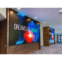 P1.53 P1.86 P2.0 P2.5 Modul Layar LED Dalam Ruangan Panel Definisi Tinggi Papan Tanda Bandara Panel Dinding Pusat Perbelanjaan Layar LED
