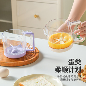 Multipurpose Egg Beater Cup With Manual Stirrer 500Ml For Whipping Cream And Eggs - Product Image 3