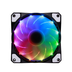 พัดลมเคสคอมพิวเตอร์ RGB ขนาด 120x120x25 มม. พร้อมไฟ LED สำหรับระบายความร้อนพีซี - Product Image 4