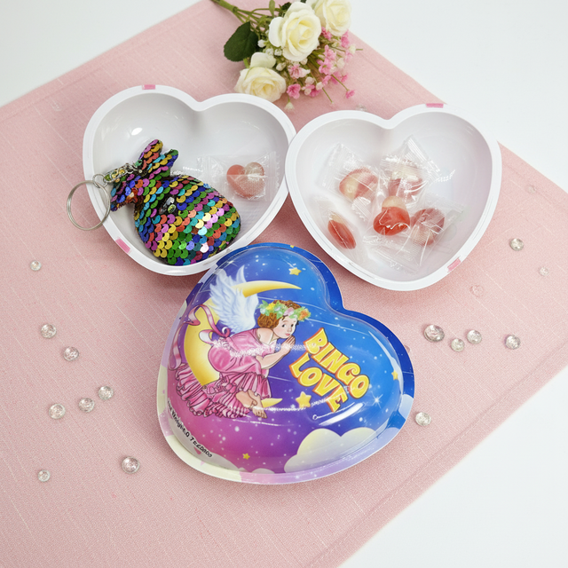Factory Direct Supply OEM Customizable Solid Heart-Shaped Chocolate Candy Toy Egg with Biscuit Filling 12 Months Shelf Life