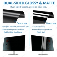Filtre de confidentialité bidirectionnel pour moniteur 31,5 pouces 16:9, anti-rayures, anti-reflets, anti-lumière bleue, protection d'écran anti-espion, fourni par l'usine