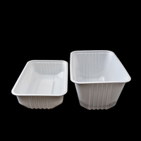 Boîtes d'emballage en plastique jetables Xinbang PP/PET, peuvent être imprimées avec des logos et chauffées au micro-ondes pour les produits carnés.