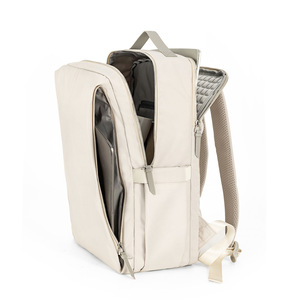 Водонепроницаемый рюкзак для ноутбука из искусственной кожи с защитой от краж, с подкладкой из полиэстера, модный, с возможностью нанесения логотипа, деловая сумка для женщин, для офиса и поездок на работу - Product Image 5