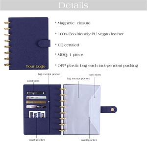 Hongbo bán chạy nhất 10-màu nhỏ Saffiano Da đĩa ràng buộc A5 ngân sách kế hoạch như thẩm mỹ cuộc sống Ngân Sách/chương trình/tổ chức - Product Image 5