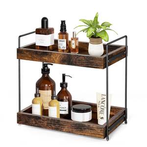 ชั้นวางเครื่องเทศทำจากไม้3ระดับสำหรับตู้เสื้อผ้าชั้นวางบนเคาน์เตอร์ห้องครัวพร้อมชั้นวางติดผนังและชั้นวางโชว์ - Product Image 4