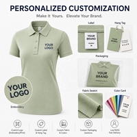 Polo Personalizado para Mujer, Premium, Modal Refrigerante, Cuello con Ribete en Contraste, Uniforme de Trabajo