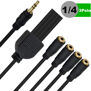 3.5mm Audio <b>Splitter</b> <b>Cable</b> 1 to 4 RCA Female Connector 0.3m Stereo Adapter for Audio Devices - Product Image 5