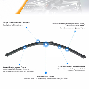 Spazzole tergicristallo universali XL in gomma naturale nera opaca di alta qualità per <span class=keywords><strong>parabrezza</strong></span> <span class=keywords><strong>Yaris</strong></span> Hybrid - Vendita all'ingrosso - Product Image 5
