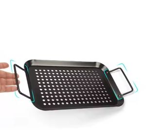 Offre Spéciale BBQ Grill Four Charbon De Bois Grill Alimentaire Pan En Acier Au Carbone Plateau Alimentaire Casseroles Antiadhésif <span class=keywords><strong>Plaque</strong></span> <span class=keywords><strong>Friteuse</strong></span> Rôti Plat De Cuisson pour Barbecue - Product Image 4