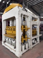 Machine automatique de fabrication de briques en ciment avec pression hydraulique, moteur et pompe Siemens