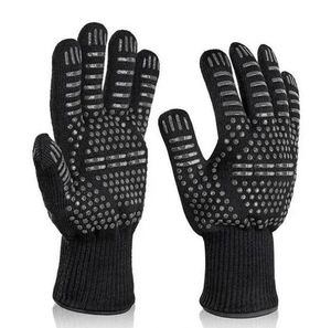 Printed Heat Resistant Waterproof Kitchen Oven Mitt BBQ Grill Gloves Dishwasher Safe Food Grade Durable Eco-Friendly - Product Image 3