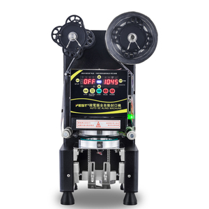 เครื่องซีลฝาแก้วเครื่องดื่ม พลาสติก PP สำหรับชาไข่มุก น้ำผลไม้ เครื่องดื่มอื่นๆ แบบอัตโนมัติ ใช้ไฟฟ้า - Product Image 1