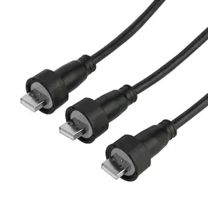 Conector ip68 usb m20 à prova d'água, conectores à prova d'água e usb