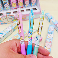 Caja de 22 Piezas de Bolígrafos de Anime Chiikawa, Caja Sorpresa con Lindos Dibujos Animados, Artículos de Papelería para Estudiantes, Marcadores, Bolígrafos de Punta Redonda, Regalo