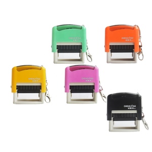 Juego Completo <span class=keywords><strong>de</strong></span> Mini Sellos Personalizados <span class=keywords><strong>de</strong></span> <span class=keywords><strong>Bolsillo</strong></span> con Soporte para Sellos Autoentintables en Varios Tamaños - Product Image 1