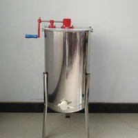 Dispositif de processeur de miel 4 cadres Dadant Manuel Miel Centrifugeuse Extracteur Machine 8 cadres Manuel Séparateur de miel d'abeille