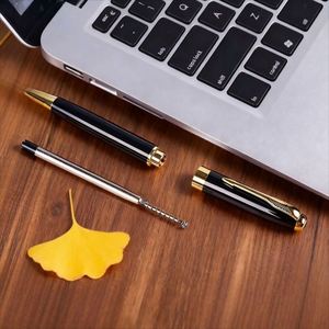 High Quality Luxury Metal Ballpoint <b>Pen</b> with logo Business Signature Metal <b>Pen</b> Black Customizable for Gift Giving and Office Use - Product Image 4