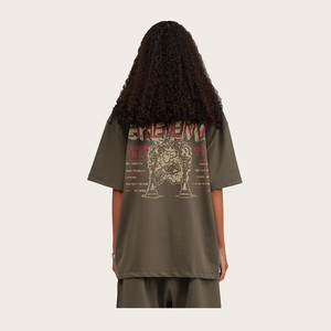 QUATU Printing on Demands Clothes Women 100% Cotton 270 Gsm Heavy Weight t Shirt High Quality Screen Print Tshirt - Product Image 3