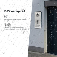 Interphone TCP/IP 7 ''pouces 20 moniteurs système d'interphone vidéo pour appartement avec 1 caméra de sonnette